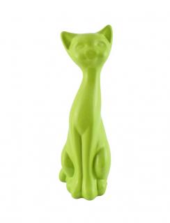 Figurka Kot Zielony Mały kot ceramiczny