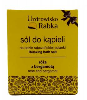 Sól do kąpieli Rabczańska Sól Jodowo-Bromowa Róża z Bergamotą 500 g Sól na bazie rabczańskiej solanki