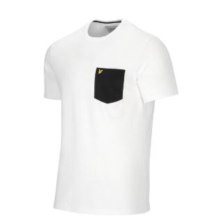 Lyle  Scott Contrast Pocket T-Shirt White/Jet Black