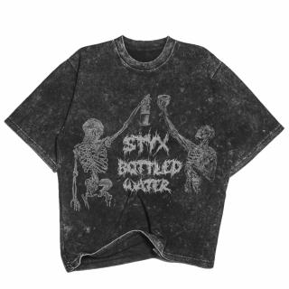 Styxbottledwater Skulls T-shirt tie dye