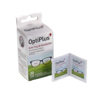 Chusteczki do okularów przeciw parowaniu OptiPlus Anti-Fog 30 sztuk
