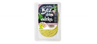 Alternatywa dla sera w plastrach z czosnkiem i kminkiem 100g Bez deka mleka