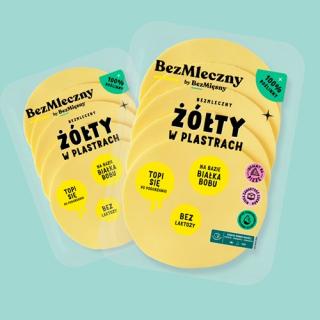 Bezmleczny wegański żółty w plastrach 100 g