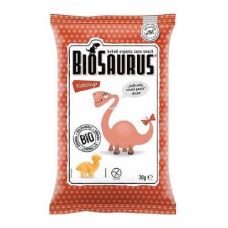 Chrupki kukurydziane Biosaurus o smaku ketchupowym bezglutenowe BIO 30g