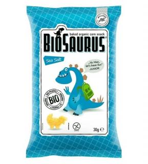 Chrupki kukurydziane Biosaurus z solą morską bezglutenowe BIO 30g