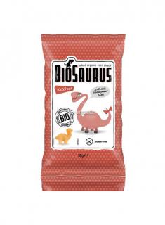 Chrupki kukurydziane pieczone z ketchupem BIO 50g BioSaurus