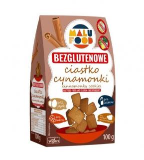 Ciastka kruche cynamonki bezglutenowe bez cukru 100g Malu Food