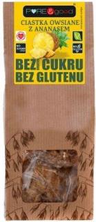 Ciastka owsiane z ananasem bezglutenowe bez cukru 150g PURE  GOOD