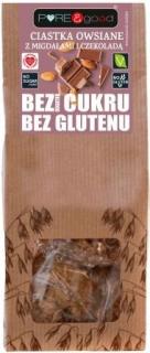 Ciastka owsiane z migdałami i czekoladą bezgl. bez cukru 150g PURE  GOOD