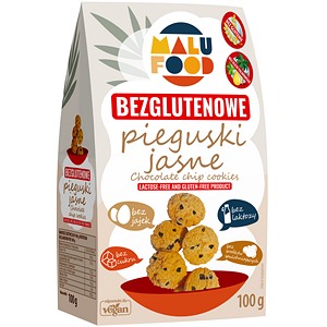 Ciastka pieguski jasne bez cukru bezglutenowe 100g MALU FOOD