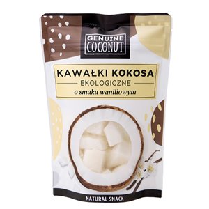 Kawałki kokosa świeże waniliowe 100g Genuine Coconut