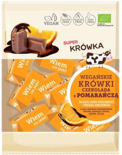 Krówki czekolada z pomarańczą BIO 150g Super Krówka