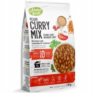 Mieszanka na wegańskie danie curry bezglutenowe 130g Cultured Foods