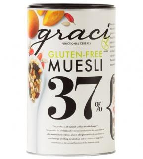 Musli 37% suszonych owoców i nasion bezglutenowe 400g Graci