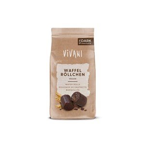 Rollsy waflowe w gorzkiej czekoladzie BIO 125g Vivani