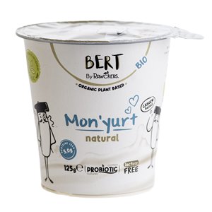 Roślinny jogurt naturalny z nerkowców bez cukru BIO 125g BERT