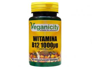 Suplement diety Veganicity Witamina B12 1000 mcg 90 tabletek