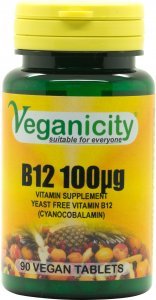 Suplement diety Veganicity Witamina B12 100ug 90 tabl.