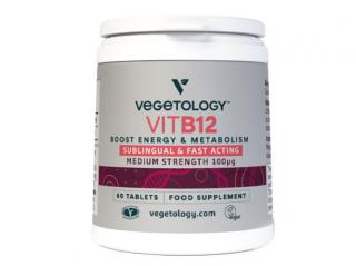 Suplement diety witamina B12 100µg Podjęzykowa Vegetology 60 tabletek