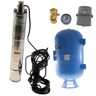 Pompa Głębinowa 3,5SCR1,8-50-0,5 0,5KW IBO zbiornik 100L pionowy/poziomy