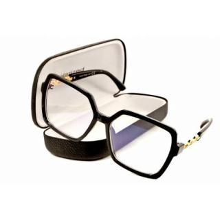 Duże damskie okulary zerówki PolarZONE 984k-1 + Etui PolarZONE 984k-1