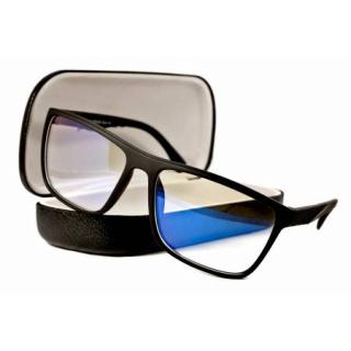 Okulary zerówki nerdy antyrefleksyjne do komputera Revers 1636k + Etui REVERS 1636K