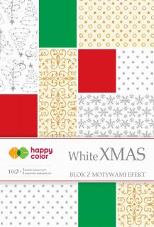 Blok Happy Color 20x29 10 ark White Christmas