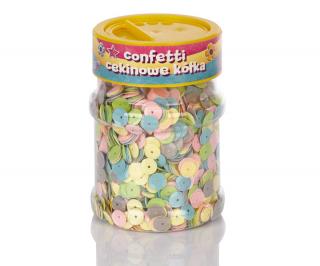 Confetti cekinowe kolory pastelowe 100g Astra nr 002