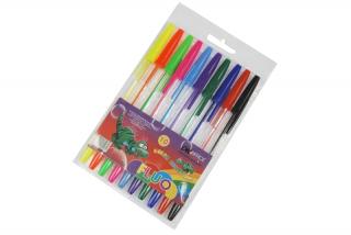 Długopis Corvin kolorowy fluo 10 różnych  kolorów