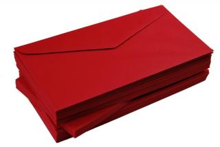 Koperty kolorowe czerwone ciemne 100g DL 10szt nr 86