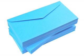 Koperty kolorowe niebieskie Dl 120g 10szt nr77