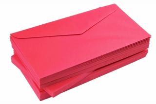 Koperty kolorowe różowe ciemne 120g DL 10 szt nr83