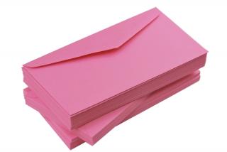 Koperty kolorowe różowe landrynkowe 120g DL 10szt nr 51