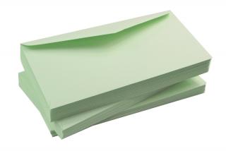 Koperty kolorowe zielone jasne 120g DL 10szt nr 66A