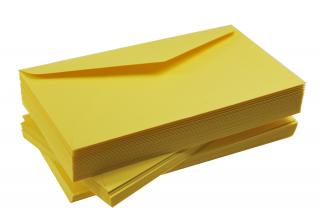 Koperty kolorowe żółte 120g DL 10szt nr 34