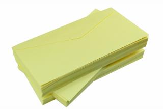 Koperty kolorowe  żółte pastelowe 80g  DL 10 szt nr 22