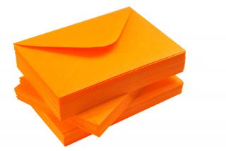 Koperty pomarańczowe fluo neon 80 g/m2  C6 10 szt nr61