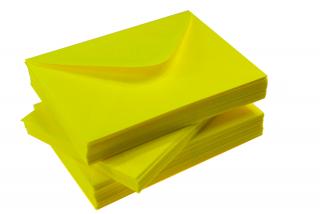 Koperty  żółte fluo neon 80 g/m2  C6 10 szt  nr 60