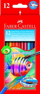 Kredki akwarelowe  12 kolorów Faber Castell 114413