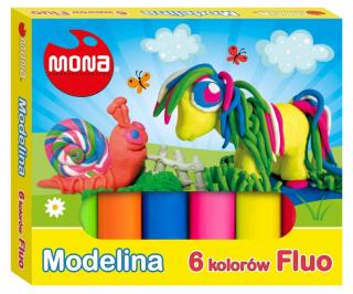 Modelina 6 kolorów fluorescencyjna Mona