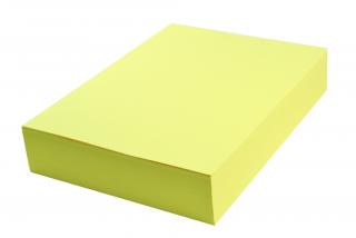 Papier kolorowy A4 120g  żółty cytrynowy 100 arkuszy