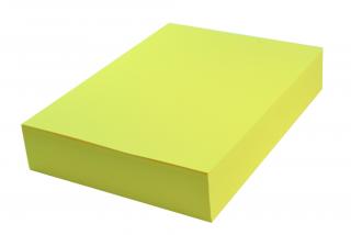 Papier kolorowy A4 120g żółty intensywny 100 arkuszy