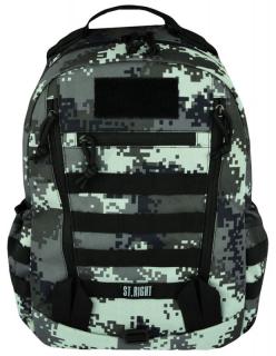 Plecak szkolny 1-komorowy Bp39 Military Black Digital nr 9557