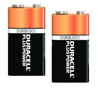 2x Bateria Duracell 9V