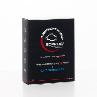 Program do diagnostyki samochodu SDPROG + Interfejs iCar2 Bluetooth BT 3.0 ELM327 OBDII Program SDPROG + Interfejs iCar2 Bluetooth BT 3.0 ELM327 OBDII