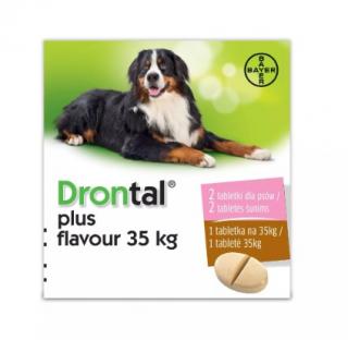Bayer DRONTAL tbl odrobaczające dla psa 35kg 2tbl
