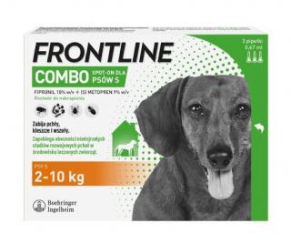 FRONTLINE Combo 0,67 ml S 3 pipety 2-10kg