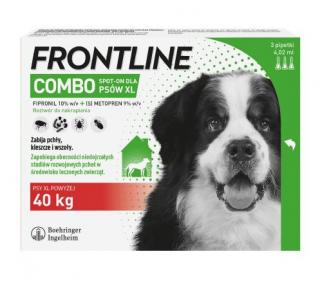 FRONTLINE Combo 4,02ml XL 3 pipety powyżej 40kg