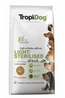 TropiDog Premium Light/Sterilised 12kg