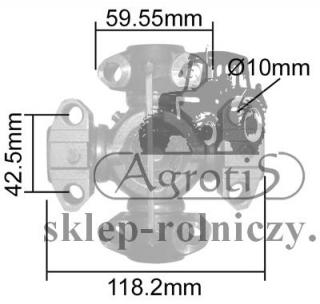 Krzyżak wału napędowego CASE McCormick John Deere 229108A1 RE52347